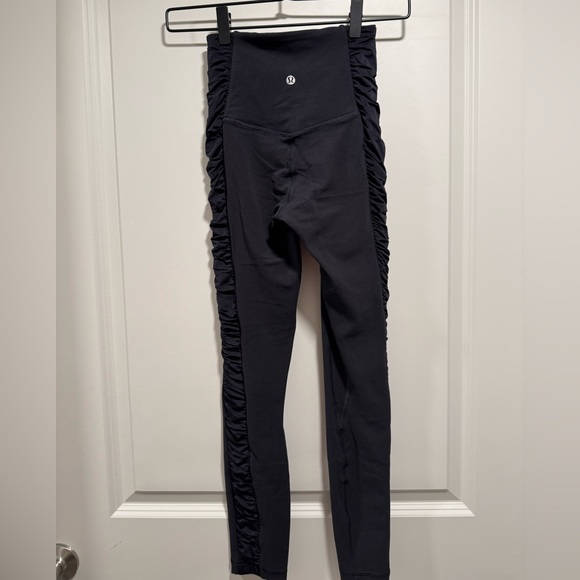 Lululemon Align HR 25” Black Ruched Leggings - Picture 2 of 5